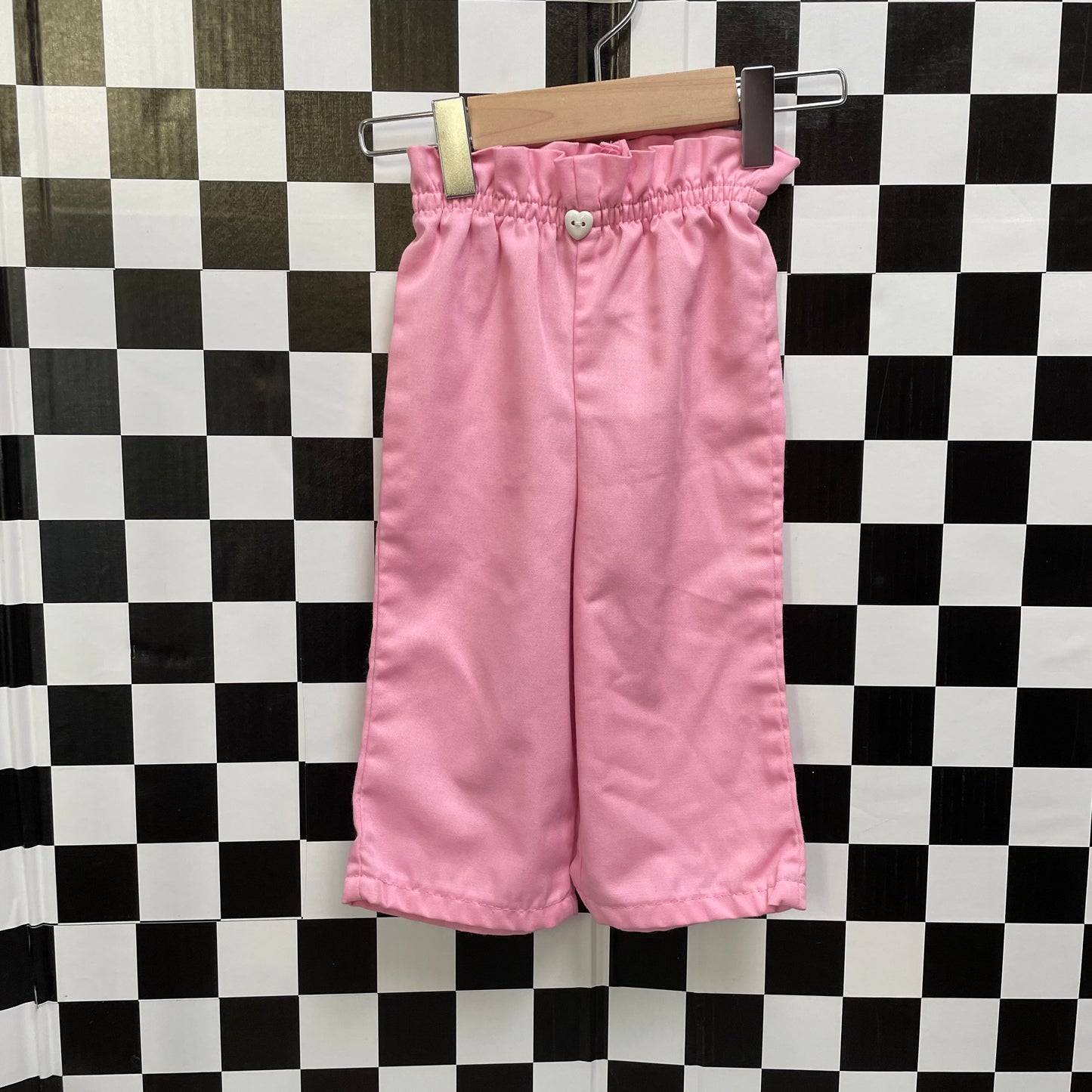 Vintage 1980's Pastel Pink Pull on Pants - 12 Months