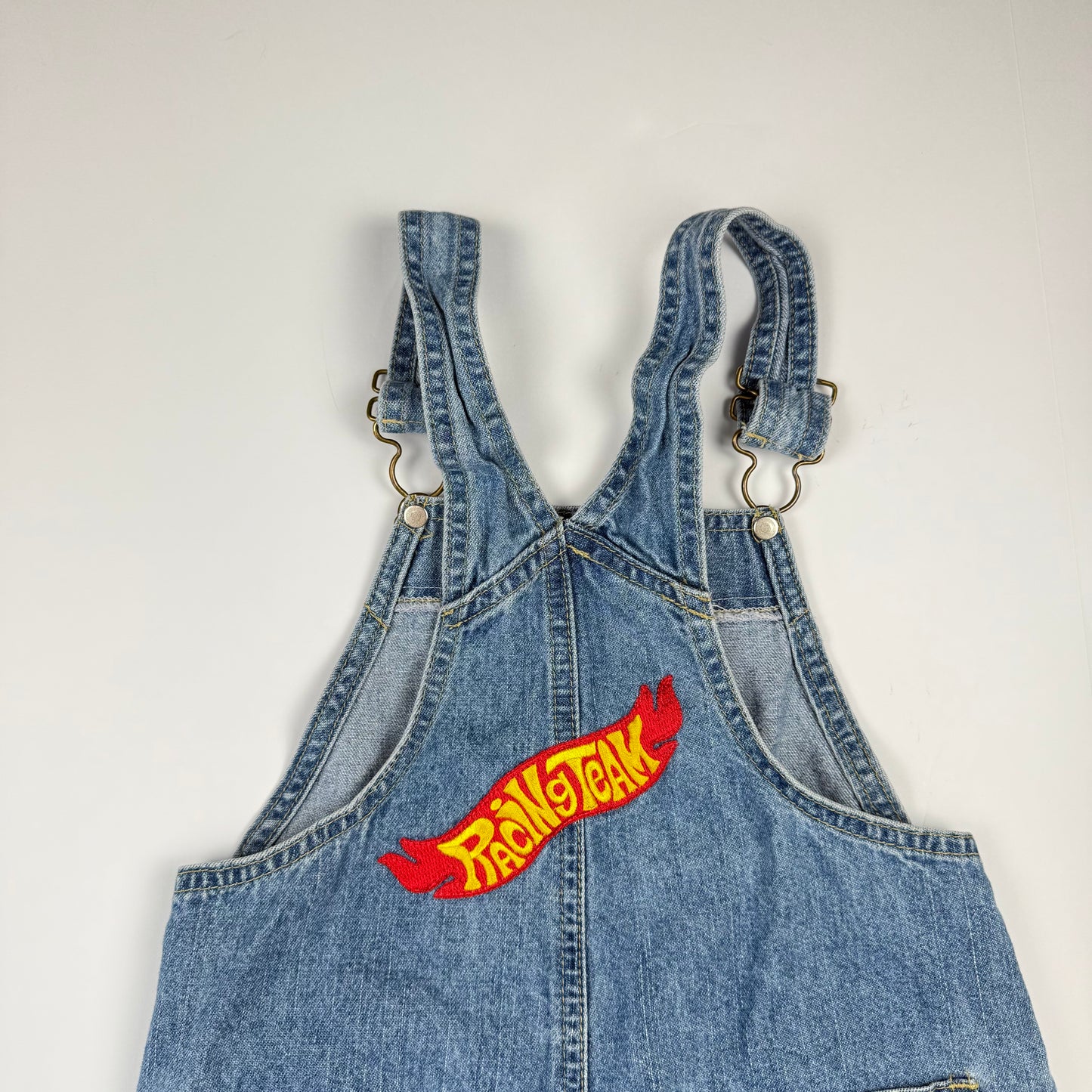 Vintage BonBon Race Car Denim Shortalls - 2T