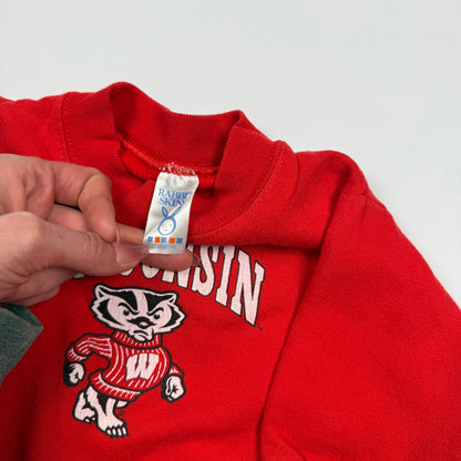 Vintage 1990's Wisconsin Badgers Crewneck Sweatshirt - 12 Months