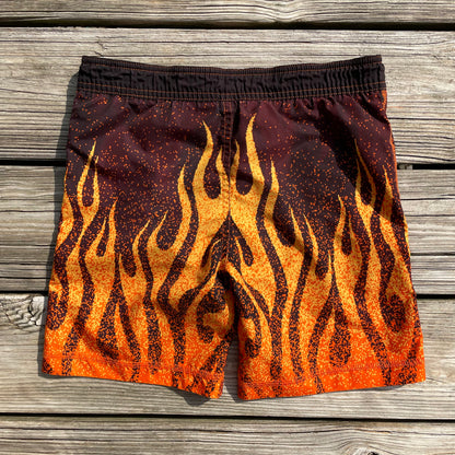 Toddler Y2K Nike Flame Swim Shorts - 4T