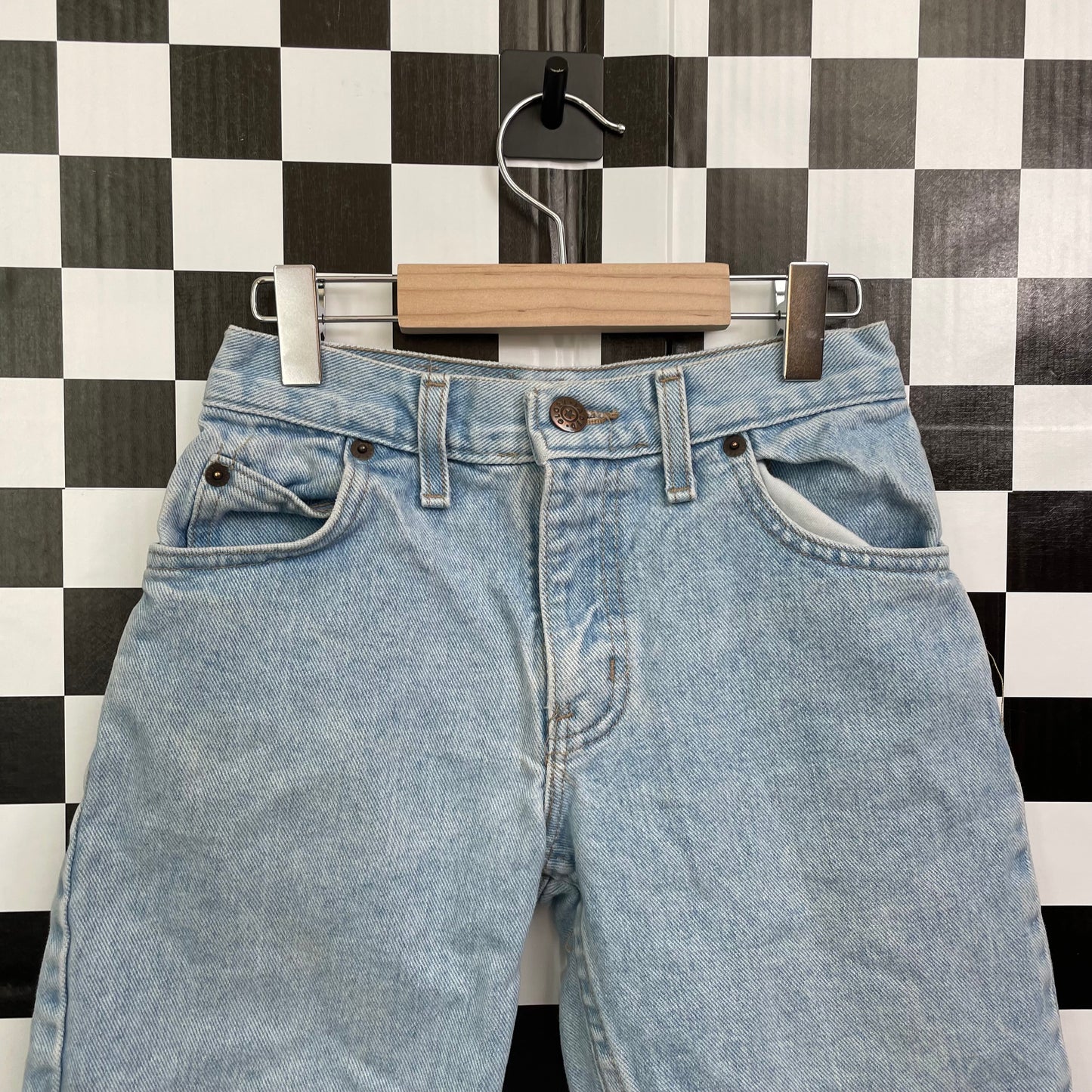 Vintage 1990's Faded Glory Light Wash Denim Shorts - Size 8