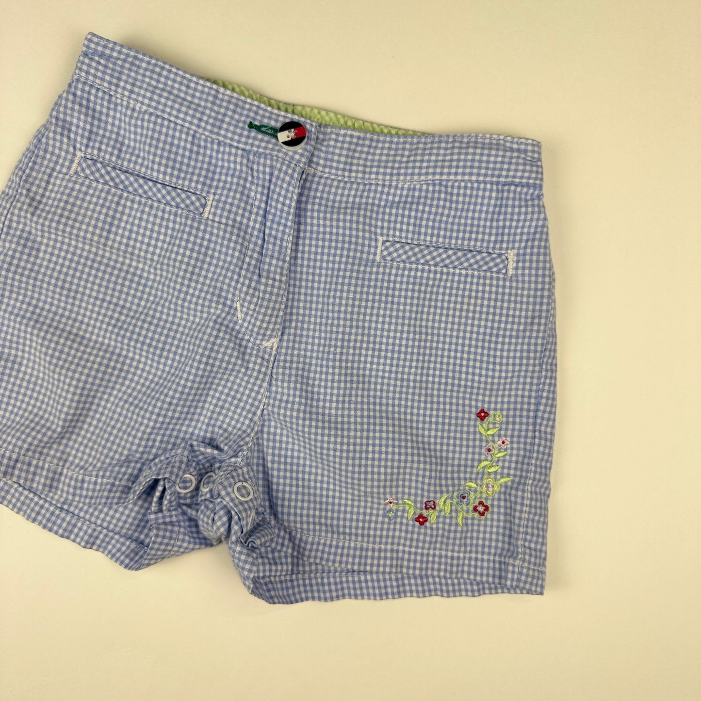 Y2K Tommy Hilfiger Gingham Shorts - 18/24 Months