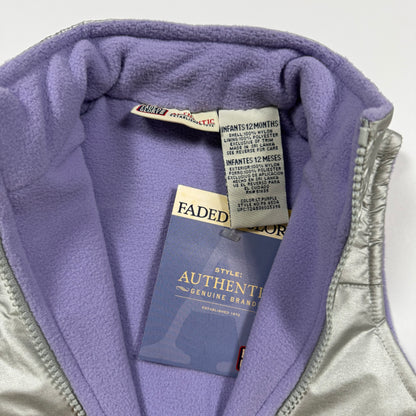 Y2K Faded Glory Fleece Lined Vest NWT - 12 Months