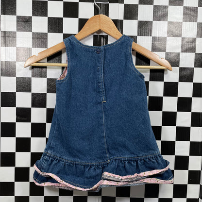 Y2K Classic Pooh Denim Dress - 24 Months