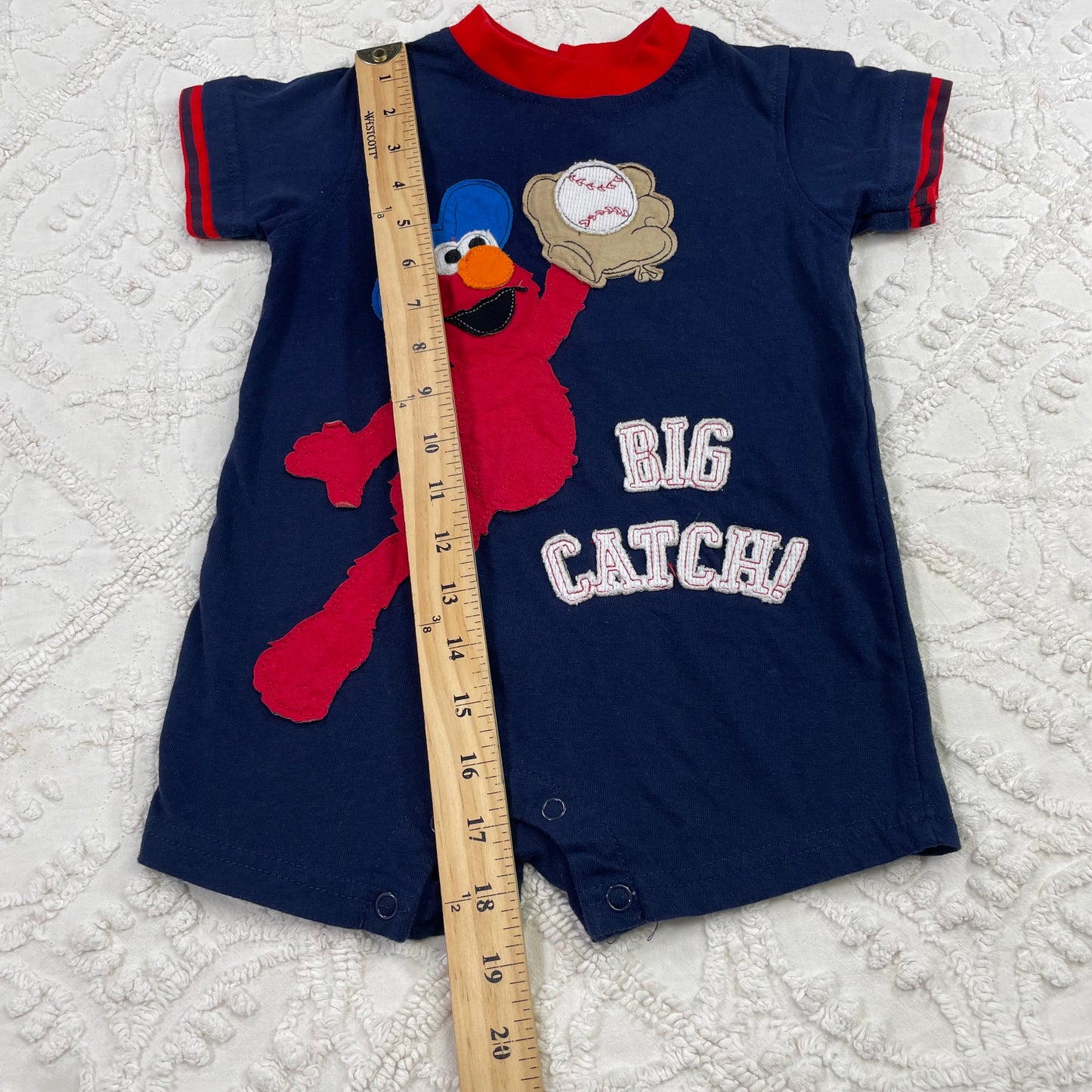 2010 Elmo Baseball Romper - 18 Months