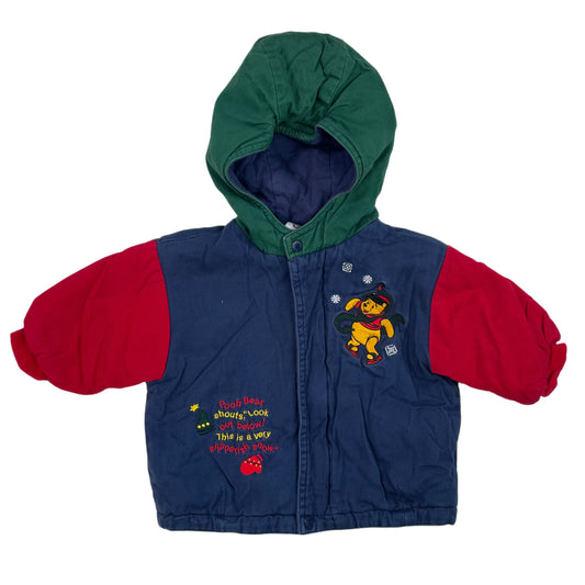 Vintage Winnie the Pooh Color Block Jacket - 12 Months