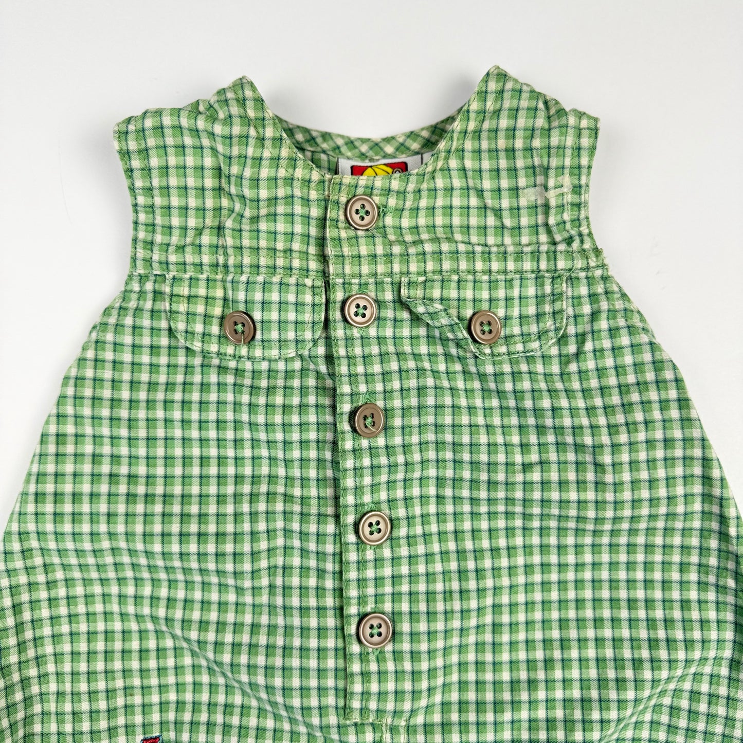 Vintage Peek-A-Boo Sand Castle Romper - 0/3 Months