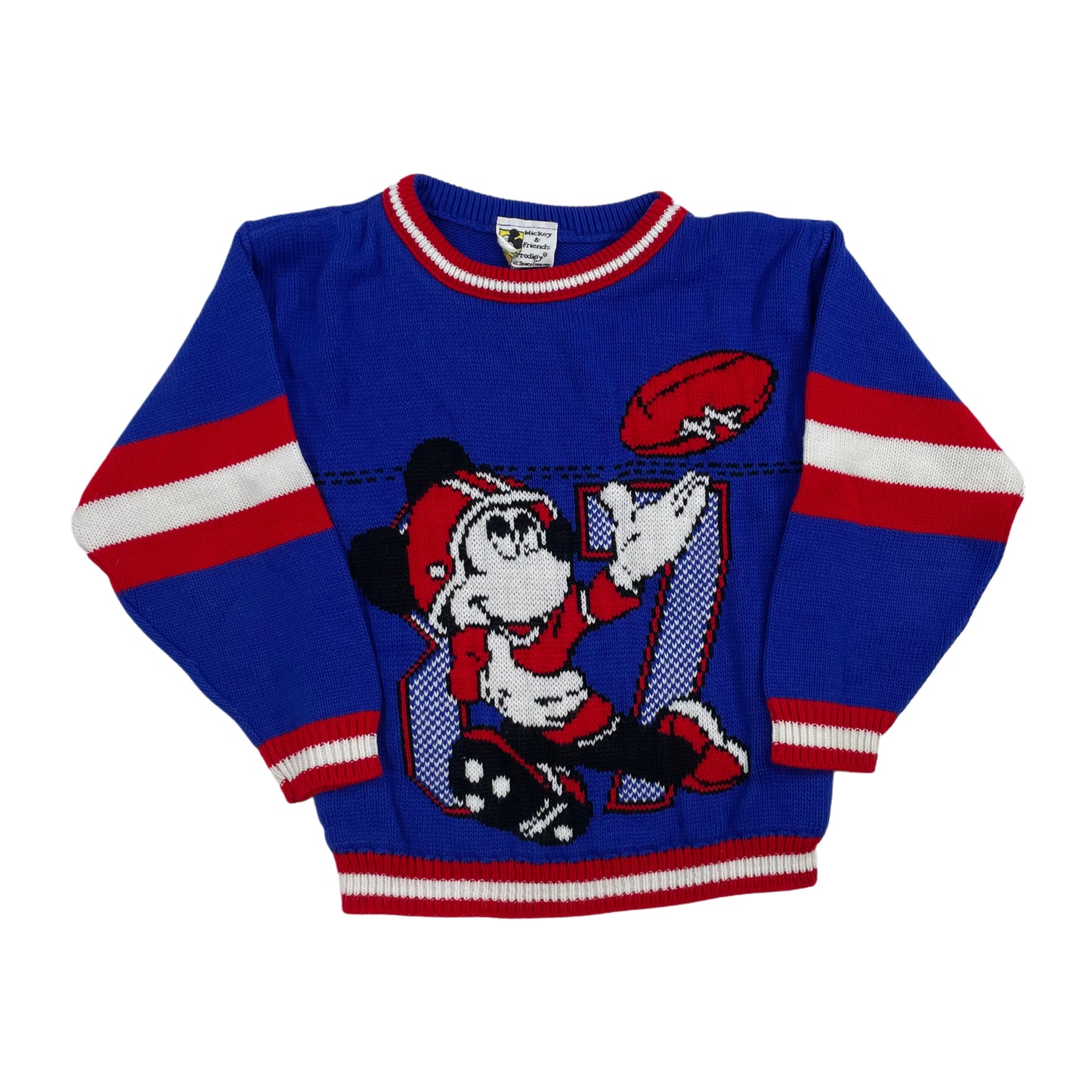 Vintage Mickey Football Knit Sweater - 5T