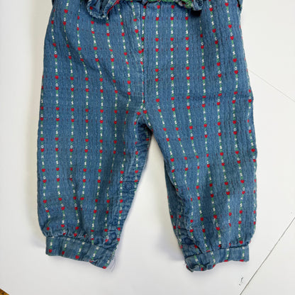 Vintage Oshkosh B'Gosh Spell Out Bubble Overalls Romper - 24 Months
