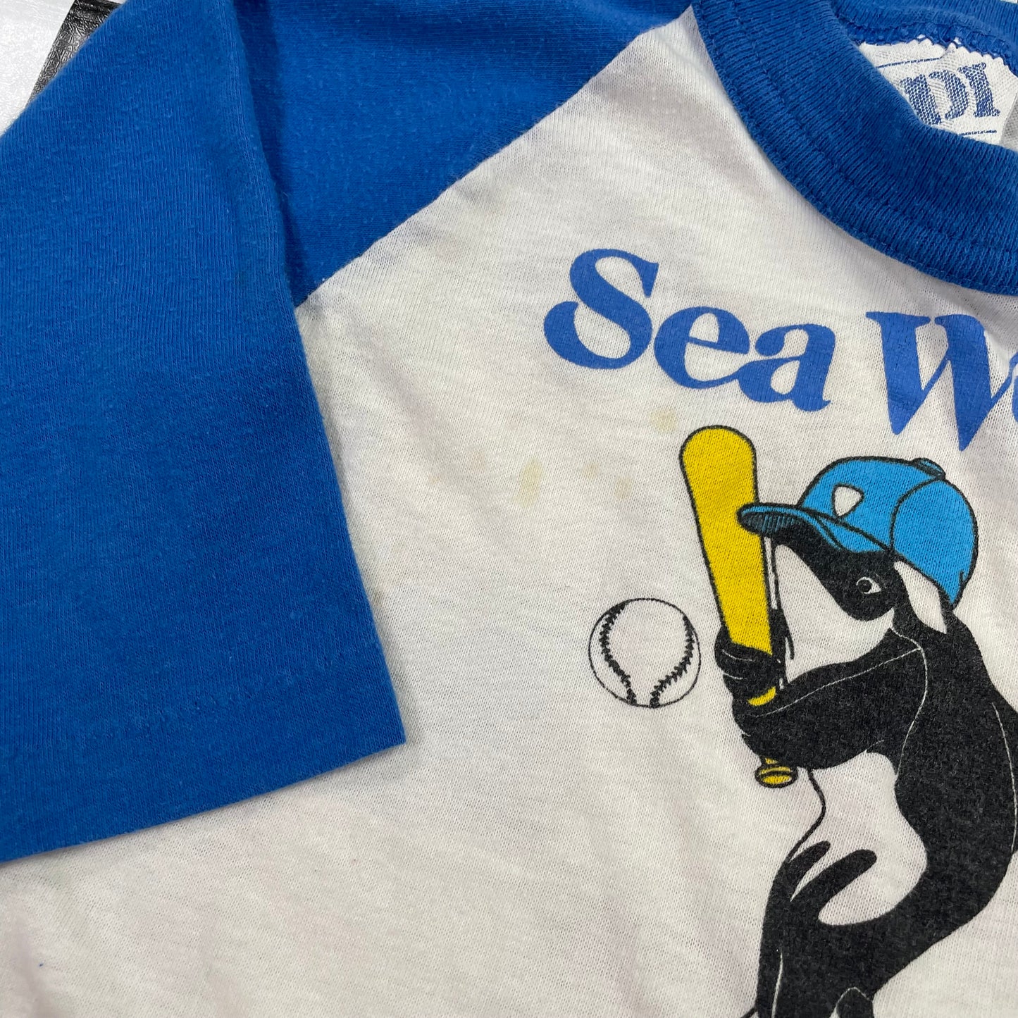 Vintage Seaworld Shamu Baseball Tee - 12 Months