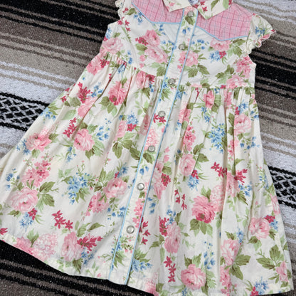 2001 Gymboree Floral Dress and Sweater Set - 3T