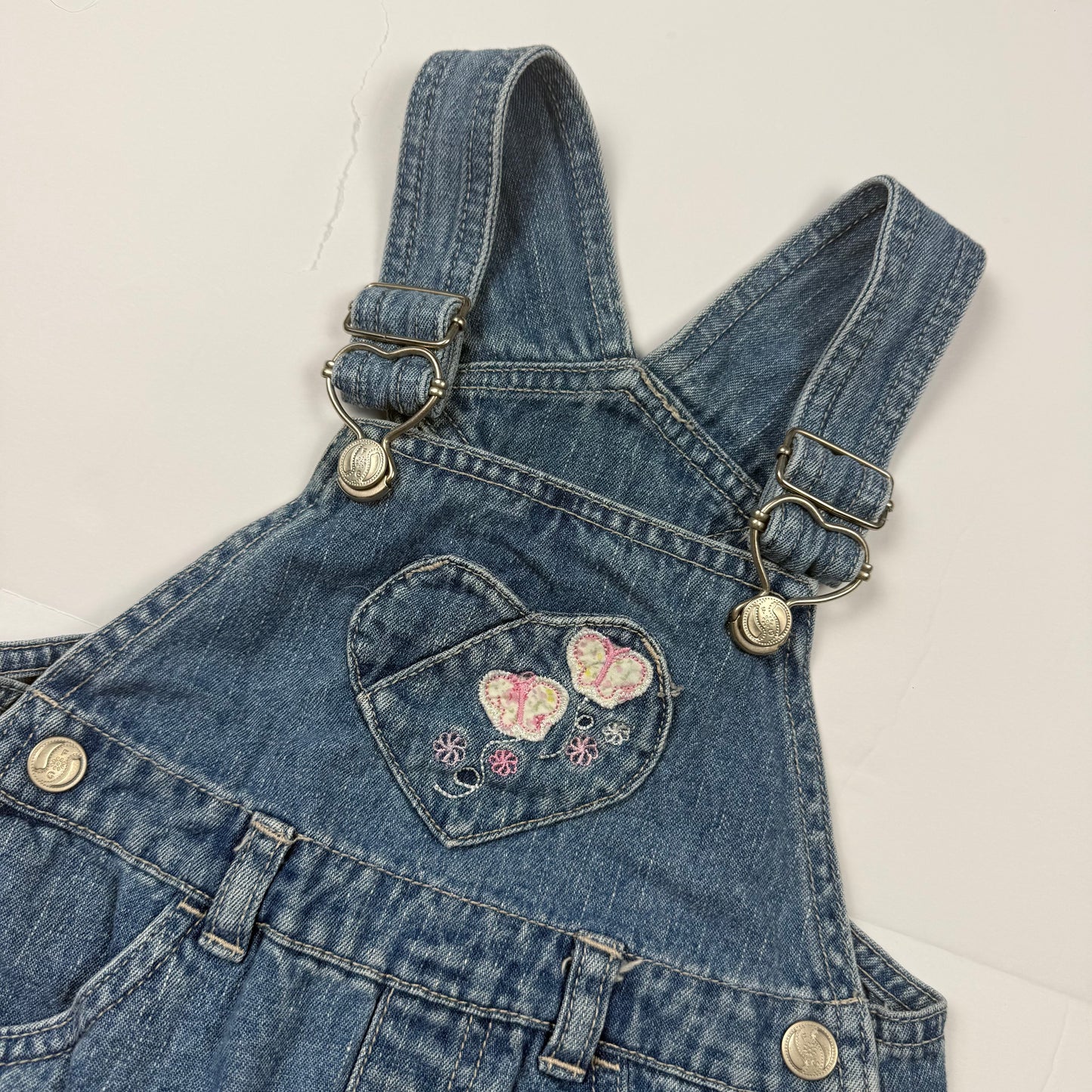 Y2K Floral Denim Dress - 3T