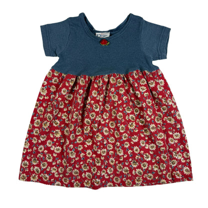 Vintage 1990's Sunflower Floral Dress - 3T