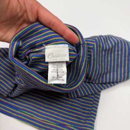 Vintage Carters Striped Turtleneck Shirt - 24 Months/2T