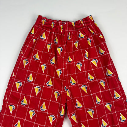 Vintage 1970's Sail Boat Bellbottom Pants - 2T Slim