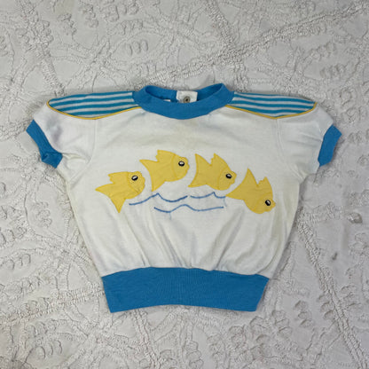 Vintage 1980's Two Piece Fish Set - 24 Months