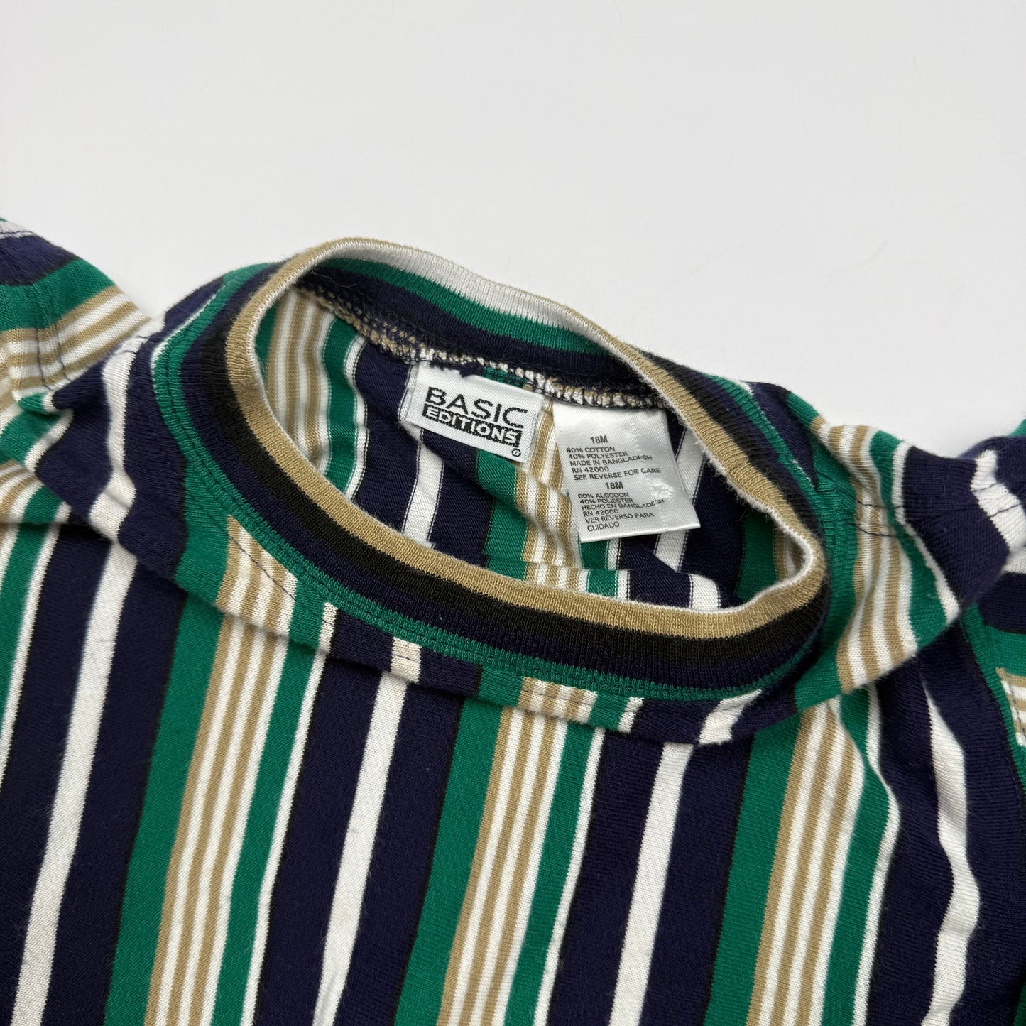 Vintage Basic Editions Striped Shirt - 18 Months