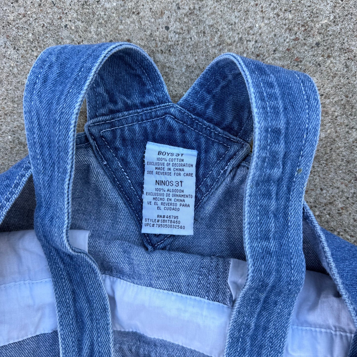 Vintage Zebra Denim Overalls - 3T