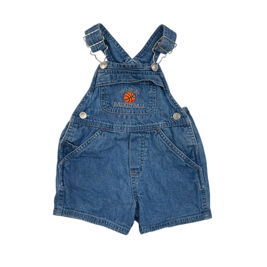 Vintage Basketball Denim Shortalls - 6 Months