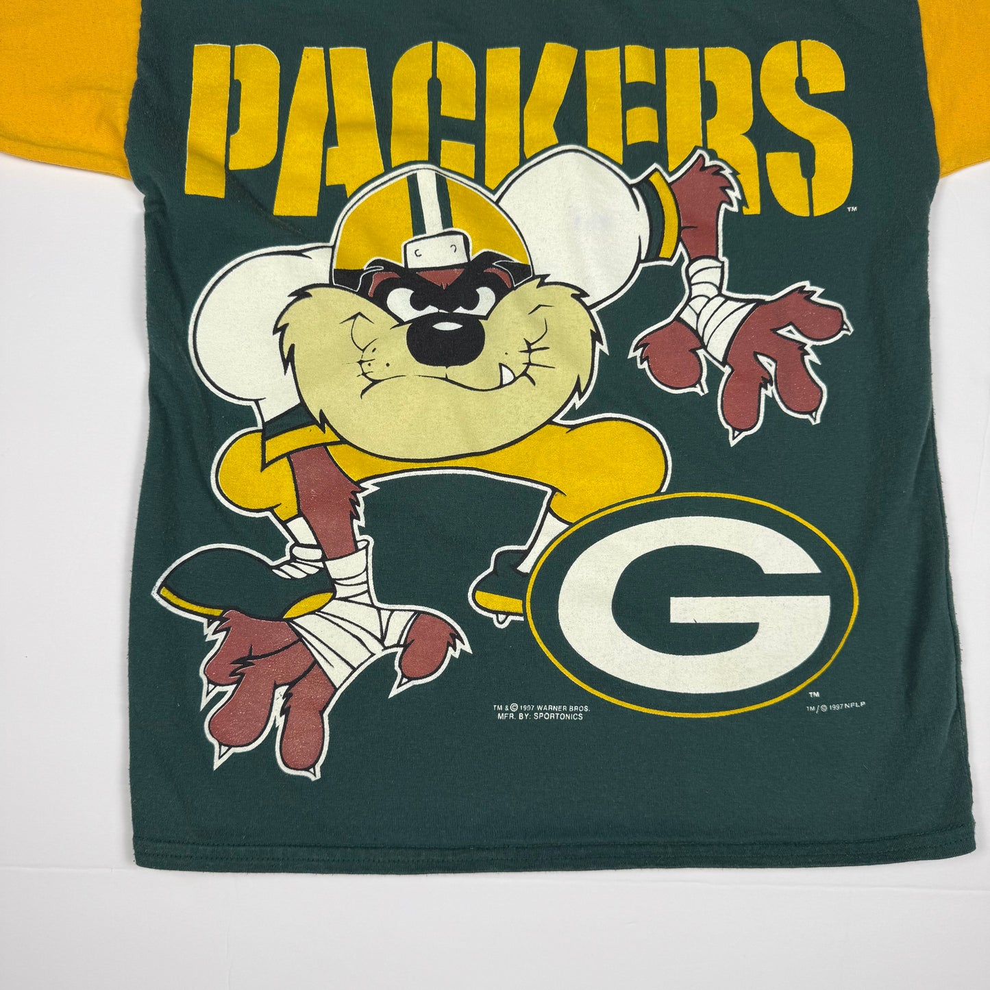 Vintage 1997 Taz Green Bay Packers T-Shirt - Youth 6/7
