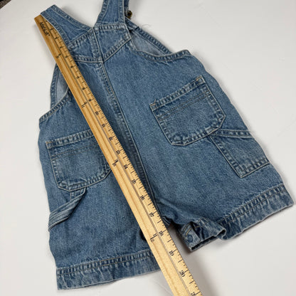 Y2K 2005 Gymboree Fire Truck Shortalls - 12/18 Months