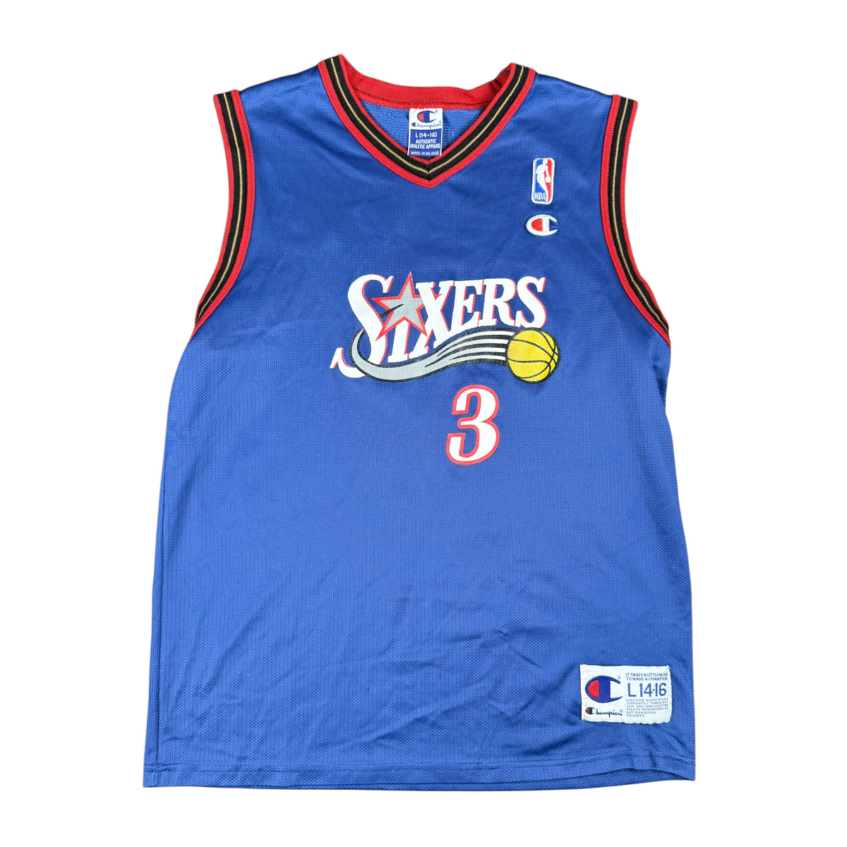 Vintage Champion Philadelphia 76ers Jersey - Youth Large
