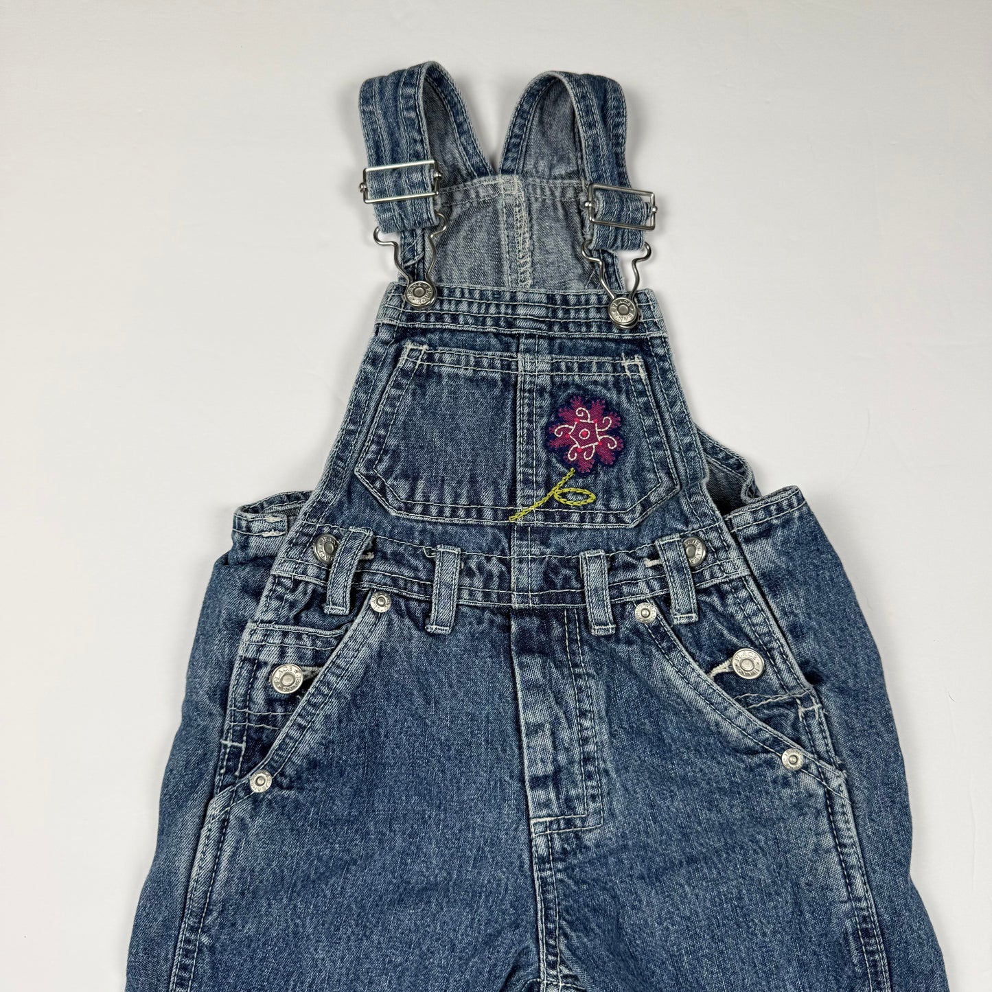 Y2K Children's Place Denim Floral Overalls - 24 Months