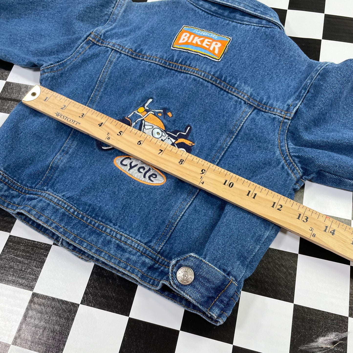 Vintage Motorcycle Club Denim Jacket - 24 Months