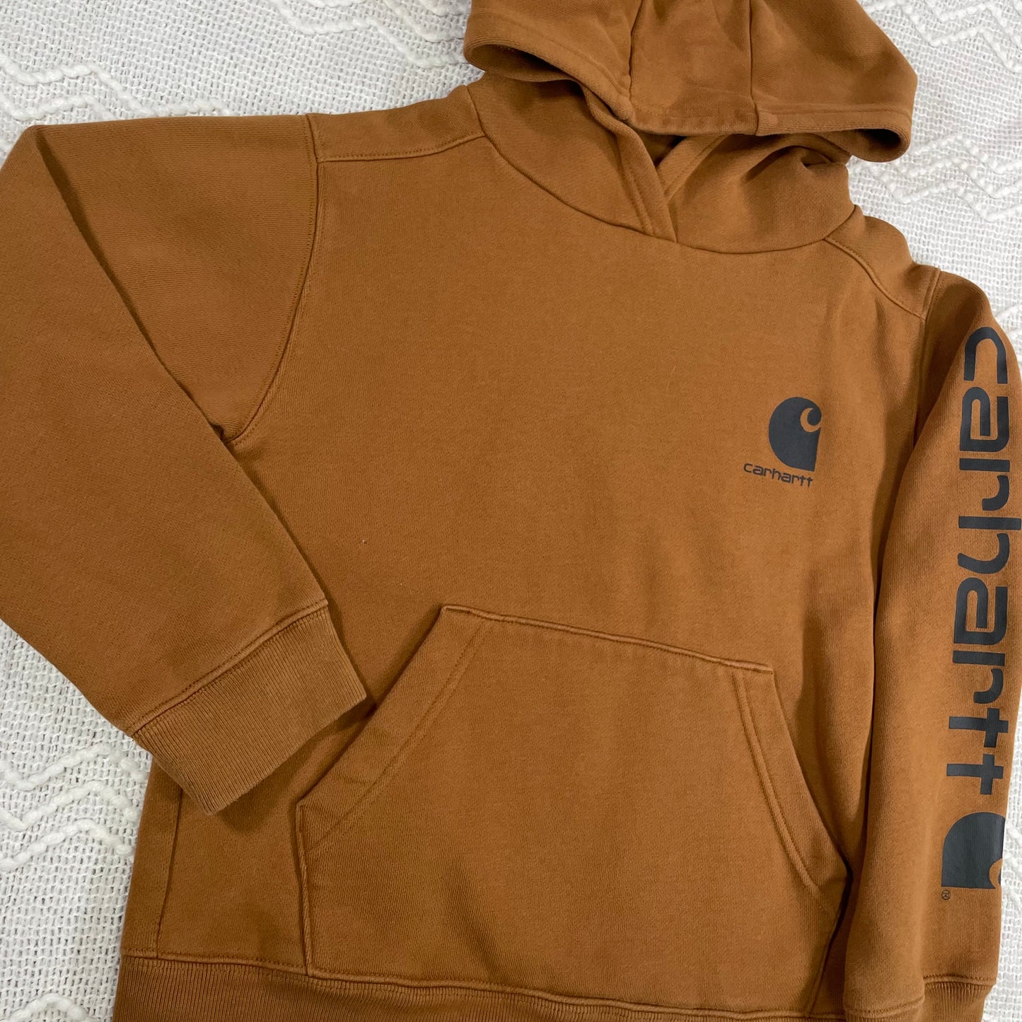 Modern Carhartt Tan Sweatshirt - Youth Small