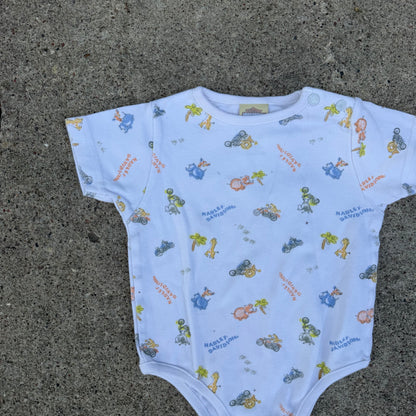 Vintage Y2K Harley Davidson Onesie Romper - 6/9 Months