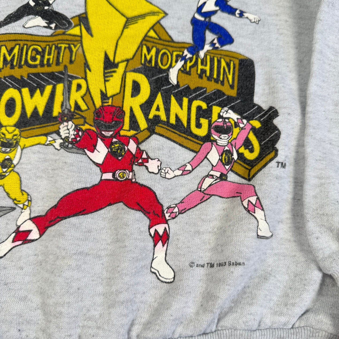 Vintage 1993 Power Rangers Sweatshirt - 18/24 Months
