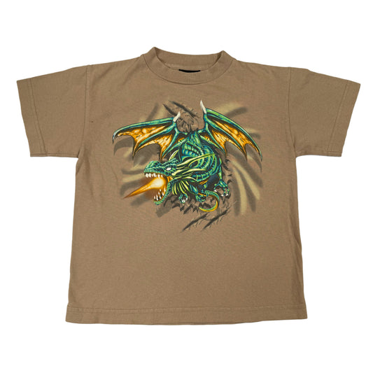 Y2K Top Heavy Dragon T-Shirt - Youth Size 7