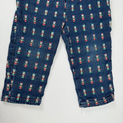 Vintage Oshkosh B'Gosh Christmas Bear Pants - 2T