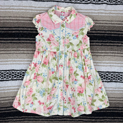 2001 Gymboree Floral Dress and Sweater Set - 3T