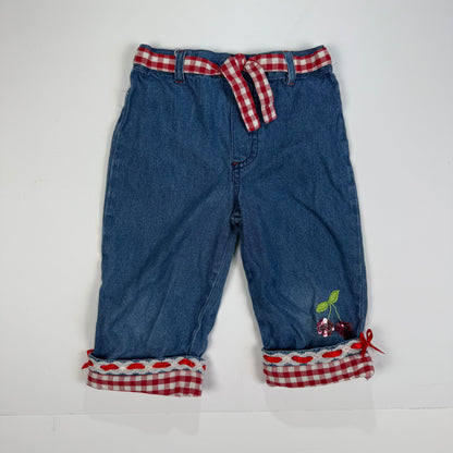 Vintage Y2K Cherry Capris - 4T