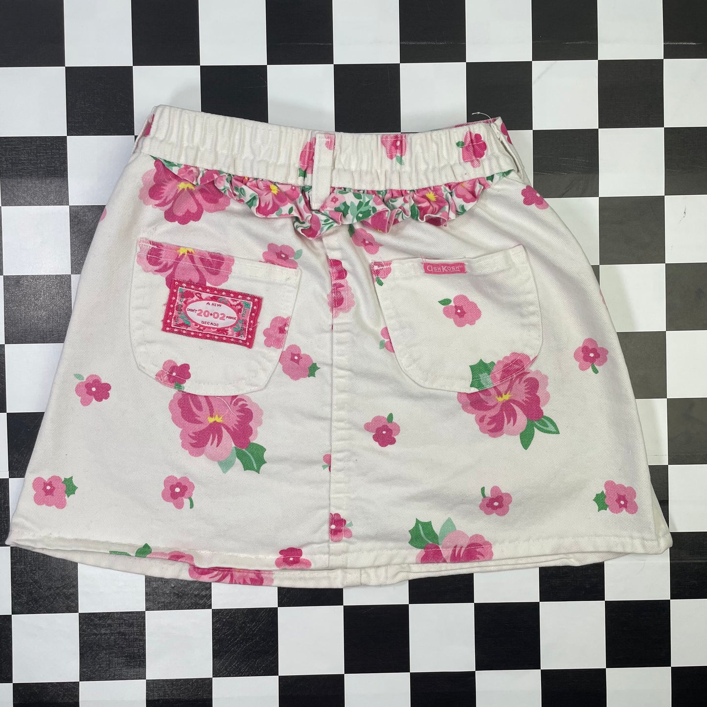 Vintage Oshkosh B'Gosh White Floral Skirt - 5T