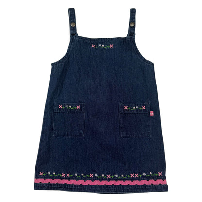 Y2K McKids Denim Floral Dress - 4T