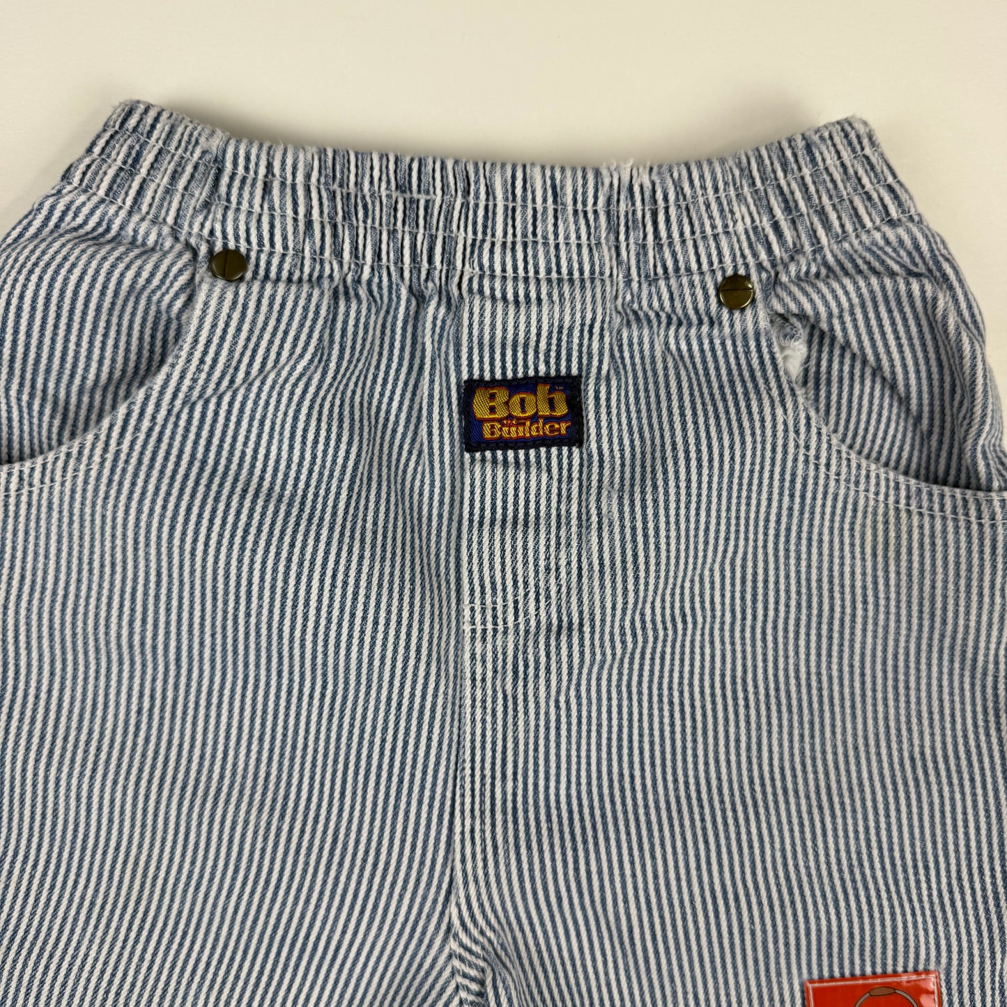 Y2K Bob the Builder Striped Shorts - 4T