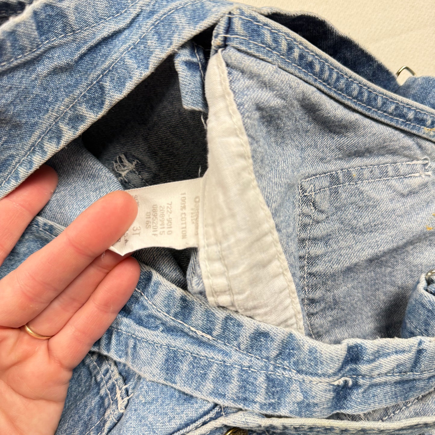 Vintage Oshkosh B'Gosh Light Wash Shortalls - 3T