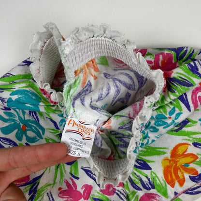 Y2K Andover Togs Floral Shorts - 3/4T