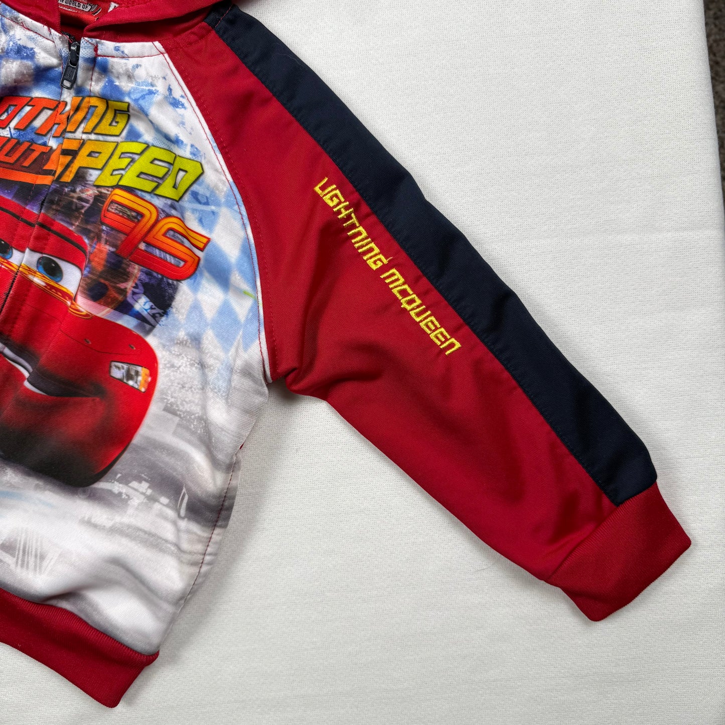 Y2K Cars Lightning McQueen Zip Up Sweatshirt - Baby 24 Months