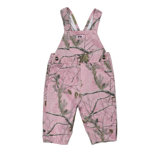 Y2K Pink Camo Overalls - 12 Months