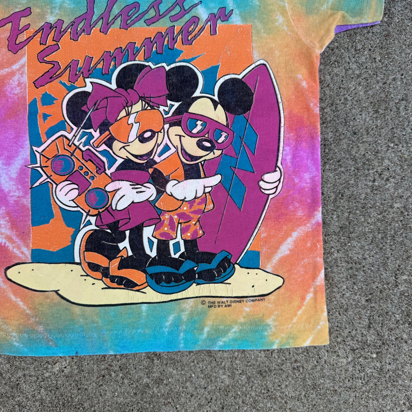 Vintage Mickey Tie Dye T-Shirt - 2/3T