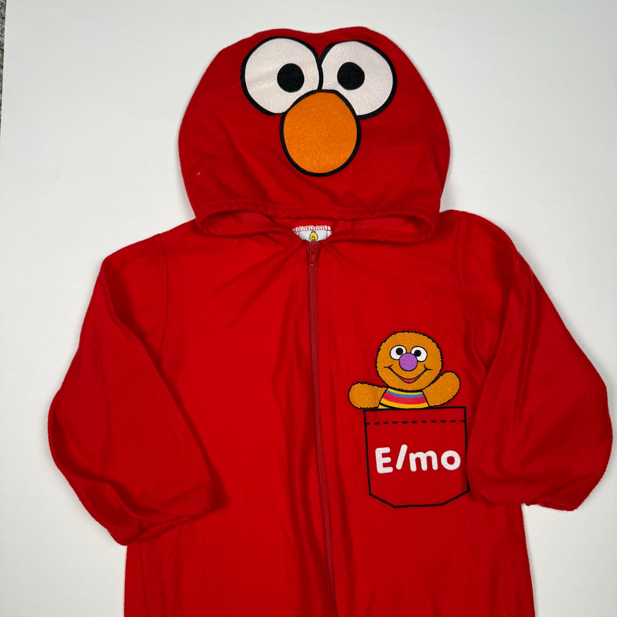 Vintage Elmo Fleece Romper Costume - 2/3T