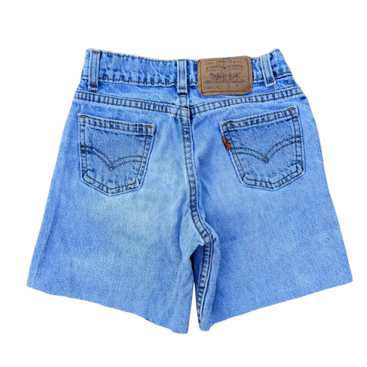 Vintage Light Wash Orange Tab Levi's Denim Shorts - Size 5/6