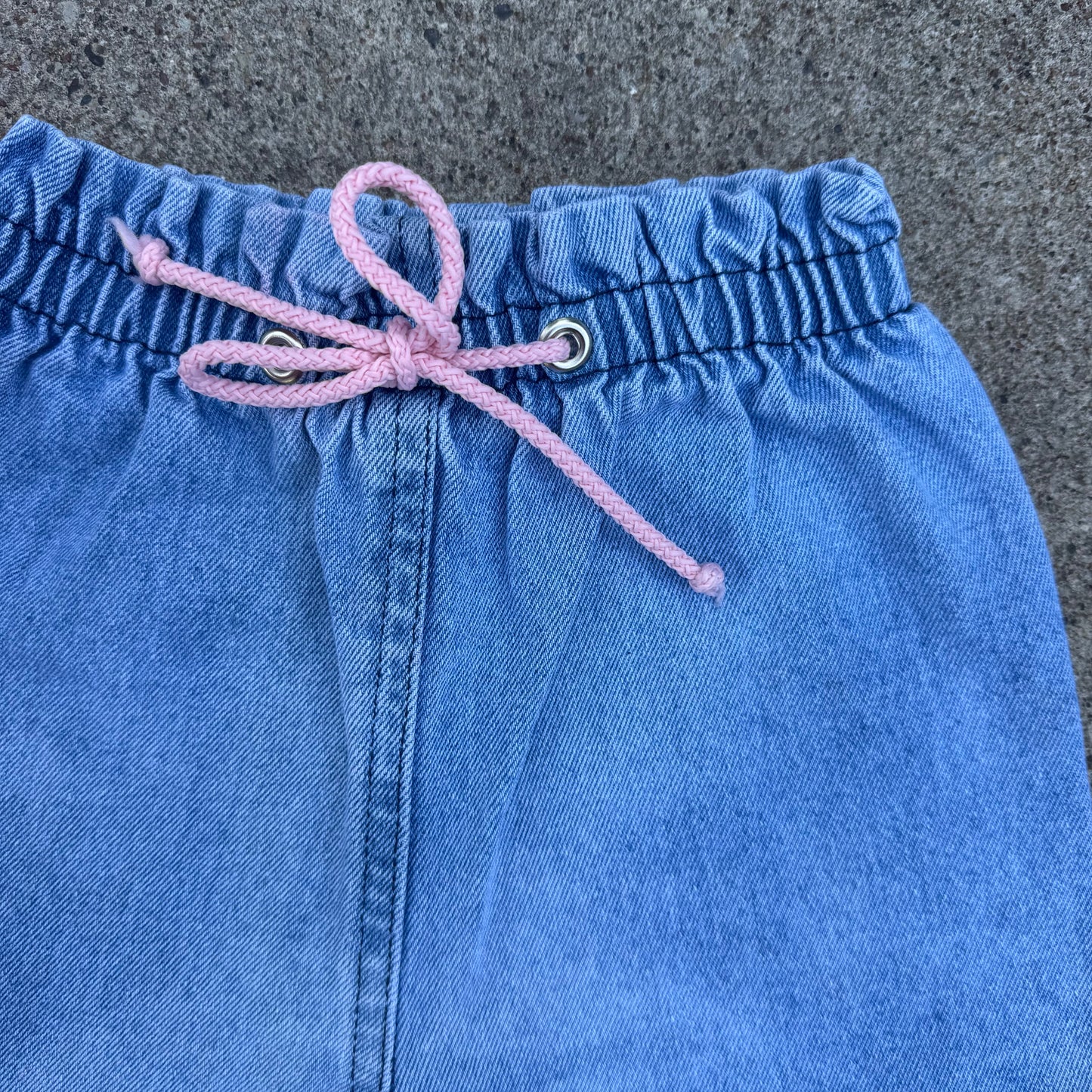 Vintage Basic Editions Paper Bag Denim Shorts - 4T