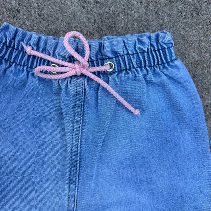 Vintage Basic Editions Paper Bag Denim Shorts - 4T