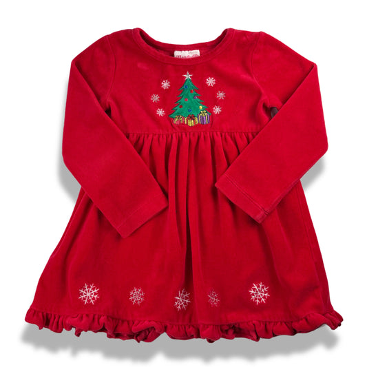 Vintage Y2K Flapadoodles Velour Dress - 4T