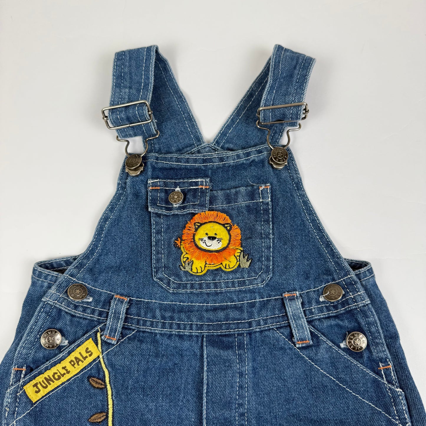 Vintage Y2K Jungle Safari Adventure Shortalls - 12 Months