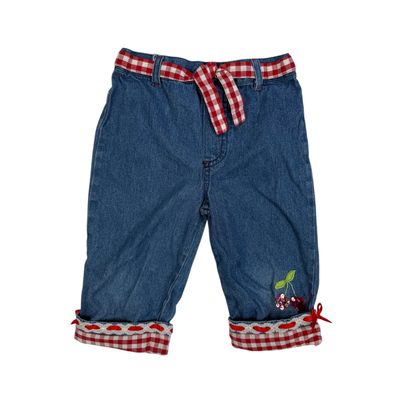 Vintage Y2K Cherry Capris - 4T